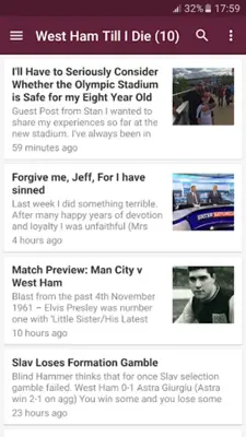 West Ham Football News android App screenshot 0